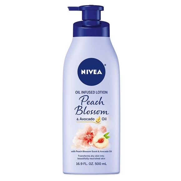 🔮3/$15 Nivea Oil Infused Body Lotion Peach Blossom and Avocado Oil - Picture 4 of 8